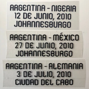 Matchdetail 2010 home für Trikot Argentinien for shirt jersey Argentina black - Bild 1 von 1