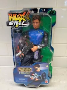 RARE MAX STEEL URBAN AGENT FIGURE MATTEL 2001 EDITION NEW SEALED ! USA Edition - Picture 1 of 2
