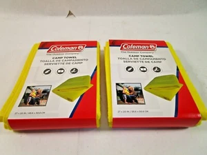 Coleman Camp Towel (Lot of 2) (27"x20") Quick-Dry Polyester Kitchen/Outdoor NEW - Picture 1 of 4