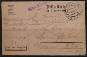 POLAND 1916 WWI MILITARY FREE FRANK POSTAL CARD KRAKOW DATED CANCEL 19 3 1916