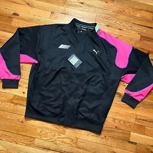 Giacca Puma uomo AMG tessuto full zip Mercedes x Puma nuova con etichetta $120 taglia M - retrò 538454 - Foto 1 di 12