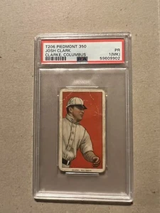 1909-11 T206 JOSH CLARK (CLARKE) COLUMBUS PSA 1 MK PIEDMONT 350 - Bild 1 von 2