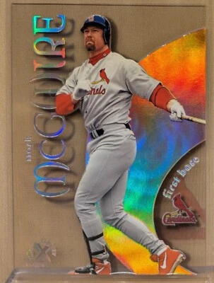 1999 EX Century #16 Mark McGwire RARO ACETATO MULTI CAMADA SUPER PREMIUM - Imagem 1 de 2