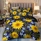 Sunflower Duvet Cover Set Bedding All Size for Comforter Floral Pillowcase Cover