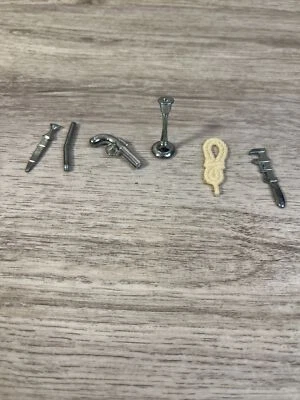 Pista Piezas de Repuesto 1972 Juego de Mesa 6 Armas Miniatura ¡Completo! Foto 1 de 4