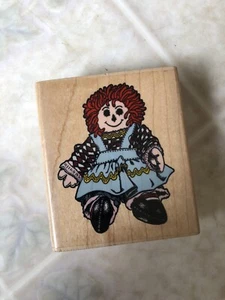 Raggedy Ann Franny Rag Doll J372 by STAMP AFFAIR Rubber Stamp - Picture 1 of 3