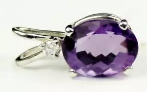 Colgante de plata esterlina 925, amatista, SP020 - Imagen 1 de 4
