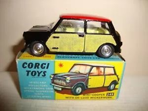 CORGI 249 MINI-COOPER CON VIMINI DE-LUXE - NR MINT in SCATOLA ORIGINALE - Foto 1 di 12