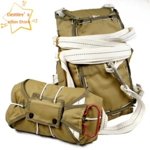 US WW2 Army Replica Airborne T-5 Parachute Parachute Bag D-DAY Paratroopers Set - Picture 1 of 5