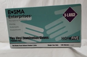 MEDICAL EXAMINATION GLOVES, FLEX VINYL, POWDER FREE. XL SIZE. 100ct. NEW - Picture 1 of 3
