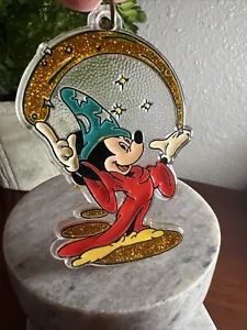 Llavero de plástico vintage Mickey Mouse Sorcerer Fantasia Walt Disney 5" - Imagen 1 de 8