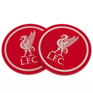 Official Liverpool FC 2 Pack Coaster Set Silicone NEW & SEALED UK STOCK - Picture 1 of 3
