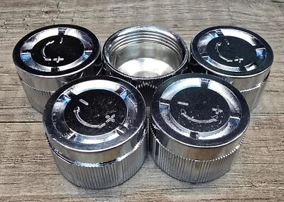 TEAM CONTROLS Thermostat Heizkörper Ventil Dekorateure Schraubverschluss (Chrom) x 5