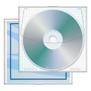 10 fundas protectoras premium forradas para CD, DVD, Blu-Ray - Imagen 1 de 2