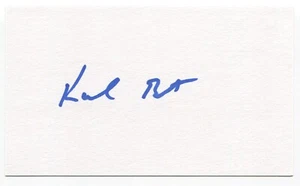 Karl Best Signed 3x5 Index Card Autographed Signature Seattle Mariners Baseball - Picture 1 of 2
