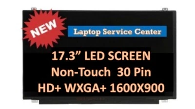 NEW 17.3 LED HD+ EDP BV GLOSSY DISPLAY SCREEN PANEL FOR COMPAQ HP SPS 842648-LG1 - Image 1 of 4