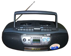 JVC Cassettendeck RC-QW20BK AM/FM Tuner, CD-Player Kombi-Gerät NEU OVP Rarität - Bild 1 von 3