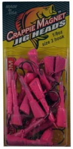 Lelands Lures Crappie Magnet 1/8oz Pink Jigkopf 25er-Packung - Bild 1 von 1