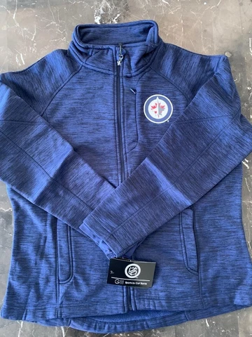 NWT GIII For Her NHL Winnipeg Jets Women's Hand Off Full Zip Jacket, XL,Blue Cover