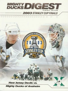 2003 New Jersey Devils at Mighty Ducks Stanley Cup Finals Hockey Program - Picture 1 of 1