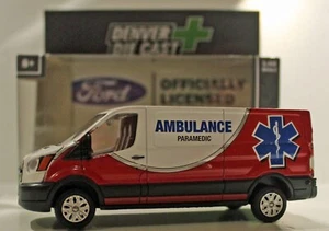 Hong Kong Made 4 Inches long Ford transit Ambulance die cast MK8 van - Picture 1 of 7