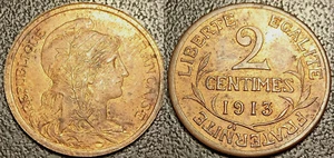 France - III Republic - 2 Cents Daniel Dupuis 1913 Extremely fine F.110/16 - Picture 1 of 1