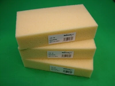 DIAMONDJACK Hand tiling sponges pack of 3, highest quality, 200 x 110 x 45mm made in Denmark