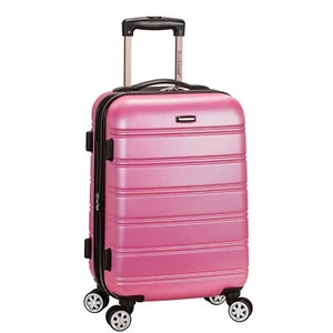 Rockland Melbourne Expandable Carry On Pink 20 inch - Picture 1 of 4