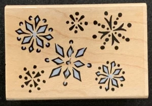 Hero Arts Snowflake Background Rubber Stamp  - Picture 1 of 4