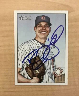 RICH HILL CHICAGO CUBS SIGNED AUTOGRAPHED 2007 BOWMAN HERITAGE CARD #31 W/COA  - Image 1 of 2