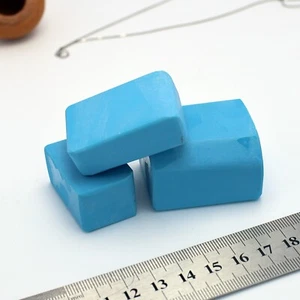 Sleeping Beauty Turquoise Nano Crystal Heat Resistant artificial lab created raw - Picture 1 of 10