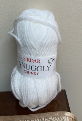 Brand New - Sirdar Yarn Snuggly Chunky - White SH251 - Image 1 of 4