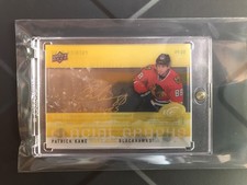 2014-15 Upper Deck ICE Patrick Kane RARE GOLD GO HAWKS Glacial Graphs Autograph