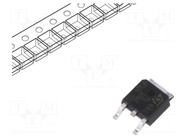 TNE Triac; 600V; 4A; DPAK; Igt: 10mA T410-600B-TR Triacs