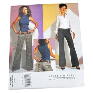Vogue V2907 Alice Olivia Flared Pants Size 10 12 14 Sewing Pattern Uncut - Imagen 1 de 5
