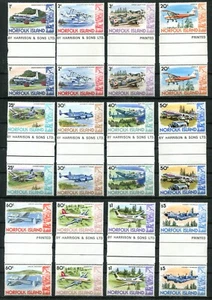 NORFOLK ISLAND 1980-81, LUFTFAHRT, FLUGZEUGE Sc 256-258,262-268,270 Dachrinnenpaare postfrisch - Bild 1 von 1