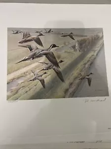Estampilla de pato 1991 del Reino Unido Rodger McPhail ¡con 2 sellos! artista firmado - Imagen 1 de 5