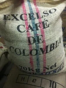 5 LB COLOMBIA COLOMBIAN EXCELSO UNROASTED GREEN COFFEE BEANS - ARABICA - Picture 1 of 2