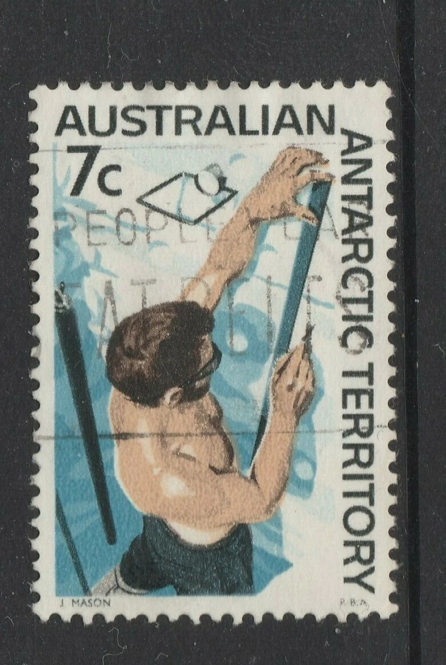 AAT 1966 7c medición nieve medio desnudo SG 12 VFU Foto 1 de 1