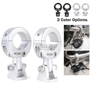 28-32mm Motorcycle Headlight Mount Bracket Spot Fog Light Fork Tube Clamp Holder - Bild 1 von 12
