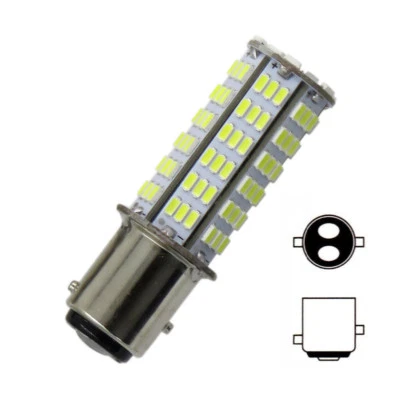 BAY15D LED Marine lights boat bulb 126LED 3014SMD AC12V DC12~24V Lamp Warm/White - Image 1 of 2