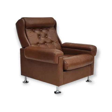 70s, Danish design, lounge chair, leather, original condition Cover