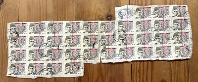 LARGE BLOCK Pakistan Rs 30 Stamps + 1 Rs 3 1989-1998 Mohammed Al Jinnah (174) - Image 1 of 4