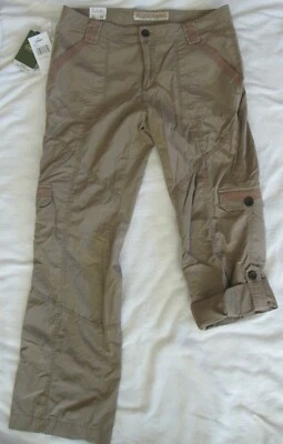 CABELAS NWT Tan Convertible Hiking Outdoor Pants Capris Womens Size 12 12x32 NEW - Image 1 of 4