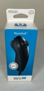 Nintendo Wii/WiiU Official Black Nunchuk Controller - Picture 1 of 2