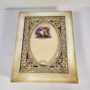 Vintage Jewelry Box w/Picture Frame Holds 3.5"x5" Picture - Picture 1 of 12