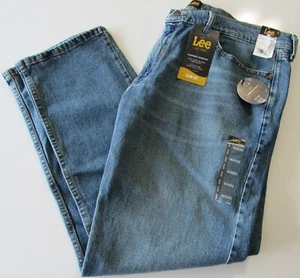 Herren Lee schmale Passform gerades Bein Komfort Stretch Kraftstoff Jeans 40 x 30 neu mit Etikett - Bild 1 von 7