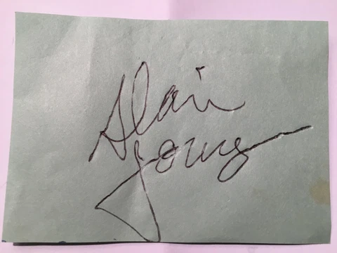 Alain "Al" Jourgensen of Ministry Plain Paper Vintage Autograph Spize NY 1984 Cover