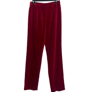 Etcetera red velvet pants 6 - Picture 1 of 5