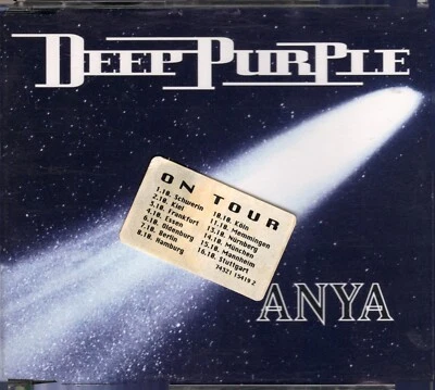 DEEP PURPLE - ANYA - 2 TRACK MAXI CD - 1993 + STICKER ON CASE - Bild 1 von 2